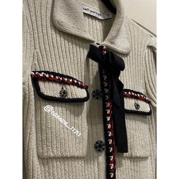 Self Portrait Longline Cardigan Dress S - Picture 12 of 14